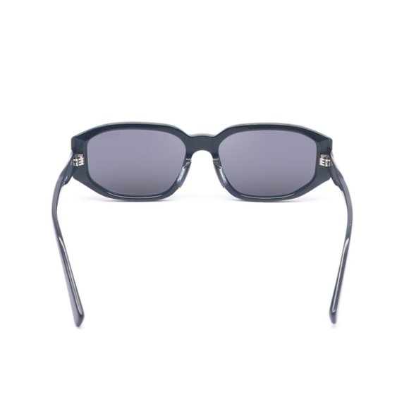Ken Sunglasses Unisex De Noblag Black Acetate Frame Black Grey Nylon Lenses